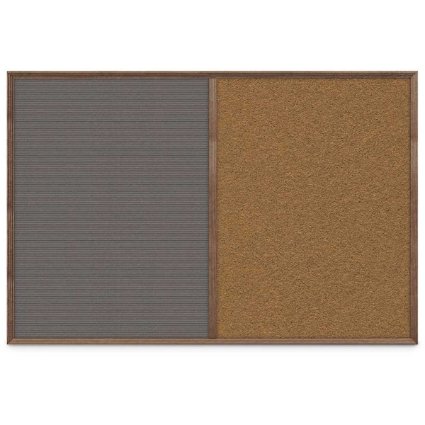 Slim Style Indoor Enclosed Corkboard, 24